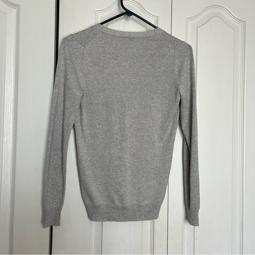 Banana Republic Silver Metallic Cardigan (Box B) - Picture 6 of 6